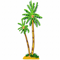 Flowers And Tree Embroidery Design 7